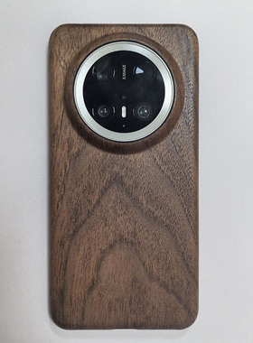适用于华为mate80 Pro max60 70 air RS木质手机壳保护套mate40pro木制超薄裸机手感30 Mate50 Pro商务胡桃木