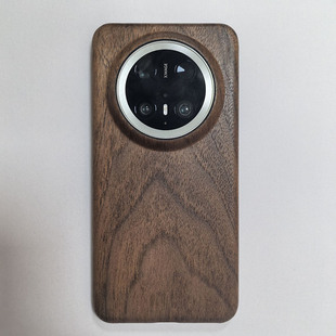 max60 air RS木质手机壳保护套mate40pro木制超薄裸机手感30 Pro商务胡桃木 适用于华为mate80 Mate50 Pro