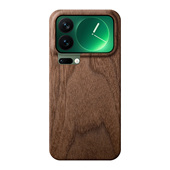 适用于小米17ProMax木质制手机壳保护套FoXiaormi14Pro实木头15Ultra超薄裸机手感个性 防摔高端木纹新款