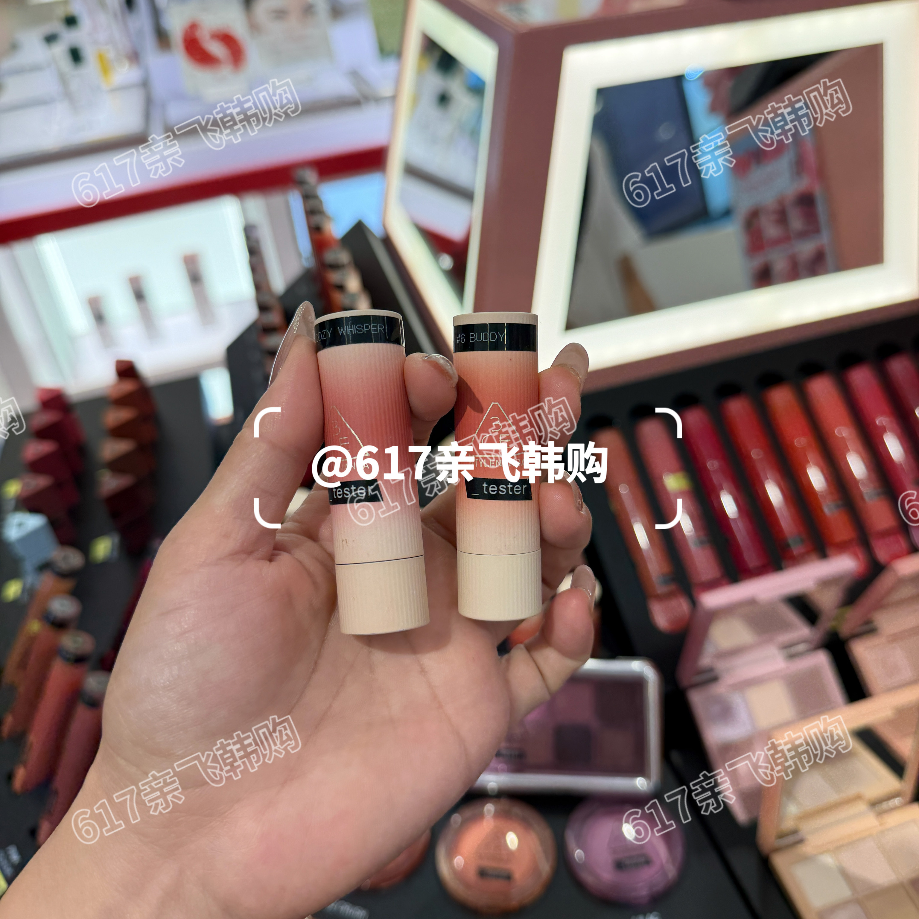 3CE哑光唇膏不晕染显白