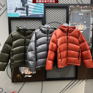 李宁羽绒服2025冬反伍BADFIVE男子防泼水保暖宽松鸭绒外套AYMV501