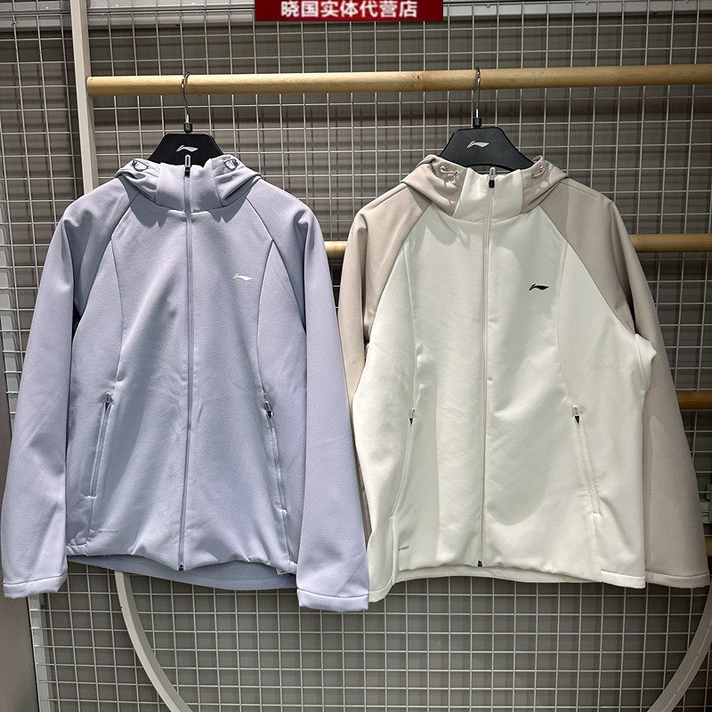 李宁运动风衣女子宽松加绒外套