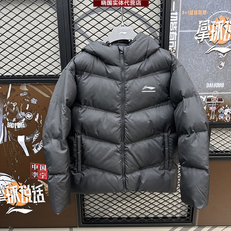李宁运动棉服CBA男子宽松棉衣