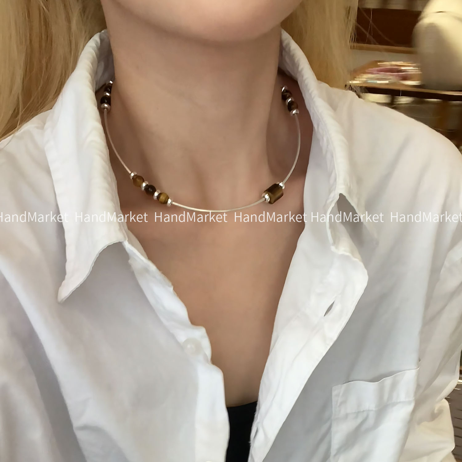 925银 【原创设计银管颈圈】高级设计感颈圈装饰品-直播间售卖