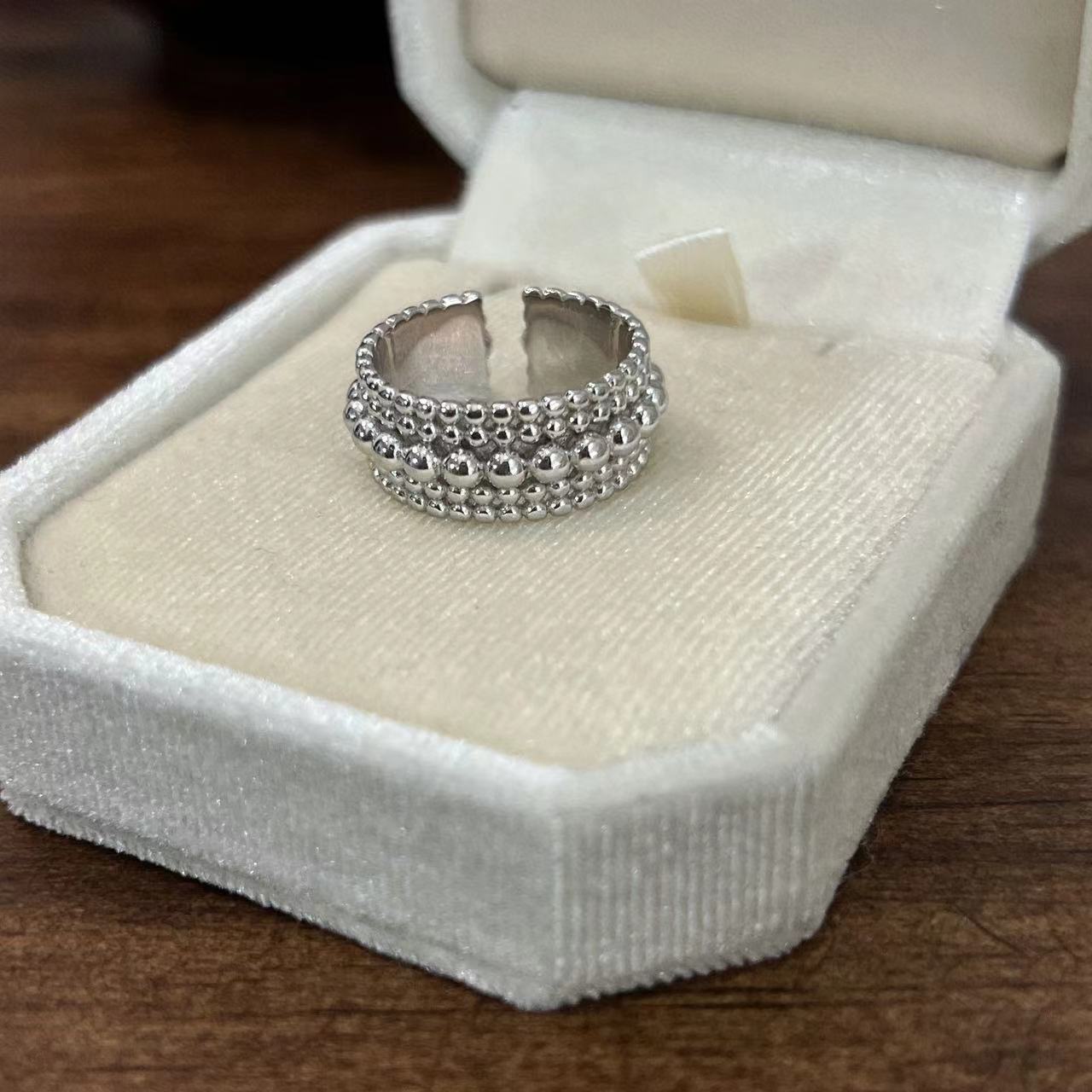 925银戒指 JIUJIU【竞技场】银色时尚百搭戒指小众设计感0904