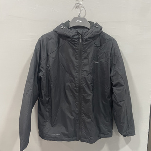 AJMV079 薄棉服 李宁男子运动棉衣2025新款 健身系列宽松防泼水短款