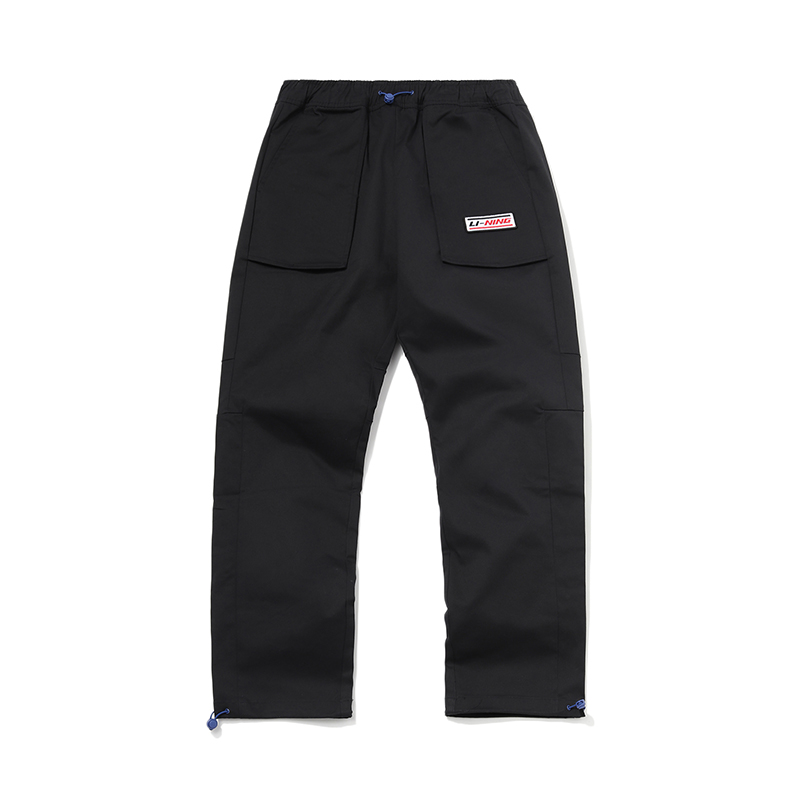 李宁男子夏季BADFIVE时装周工装裤休闲运动收口宽松卫裤AKXQ145-2