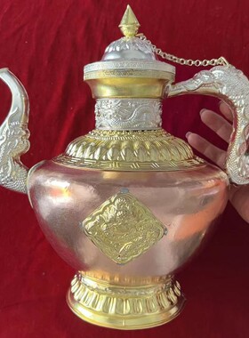 纯铜壶铜酥油茶壶铜壶茶壶 铜奶茶壶铜壶加厚纯手工茶壶茶壶包邮