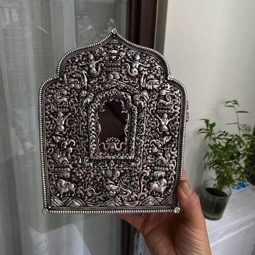 25新款男士藏族特色手工白铜加银超值好物推荐饰品高23厘米