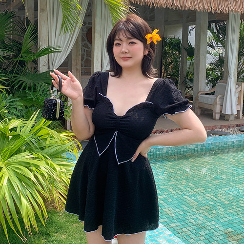 泳衣女款遮肉大码微胖裙式分体
