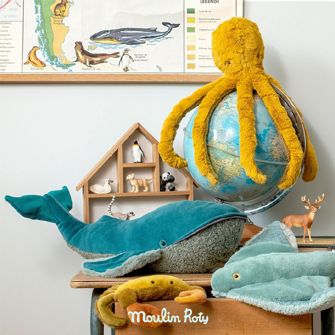 法国品牌亲肤玩偶海底世界设计师