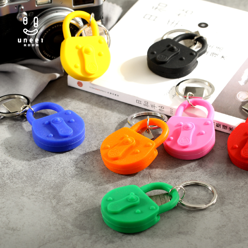 美国Areaware钥匙扣硅胶不锈钢