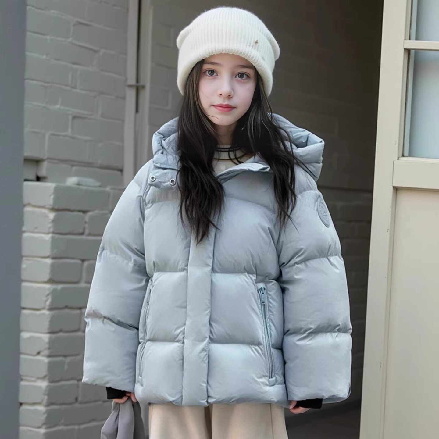 QKIKT女童羽绒服秋冬季2025