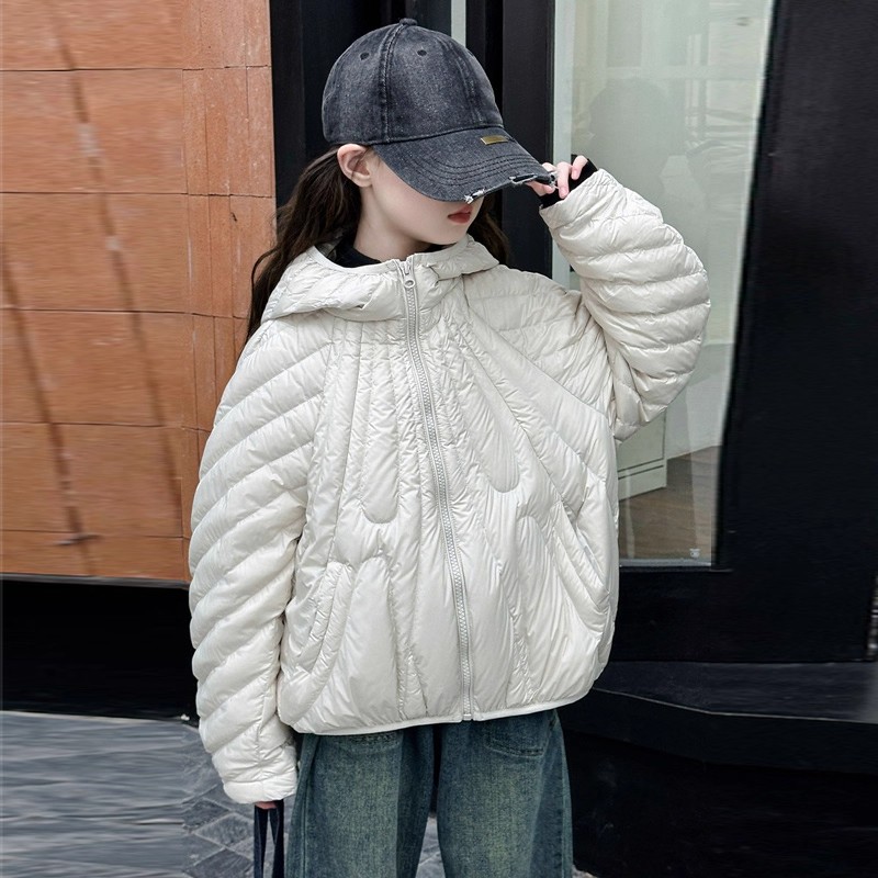 女童轻薄羽绒服短款秋冬2025