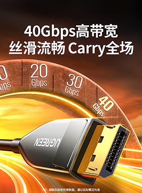 绿联DP2.1光纤版4K高清16K30Hz8K240HzDisplayPort 适用电脑显卡