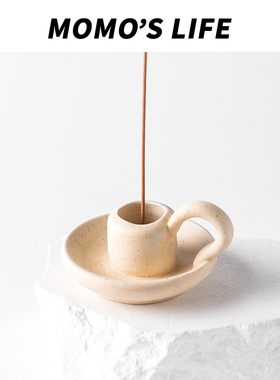 创意迷你陶瓷香薰炉禅意小摆件家居茶室茶桌面家用线香炉香插香座