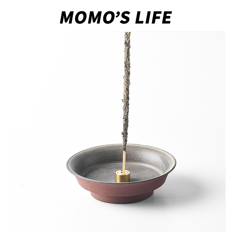 简约中式枯山水陶瓷香托