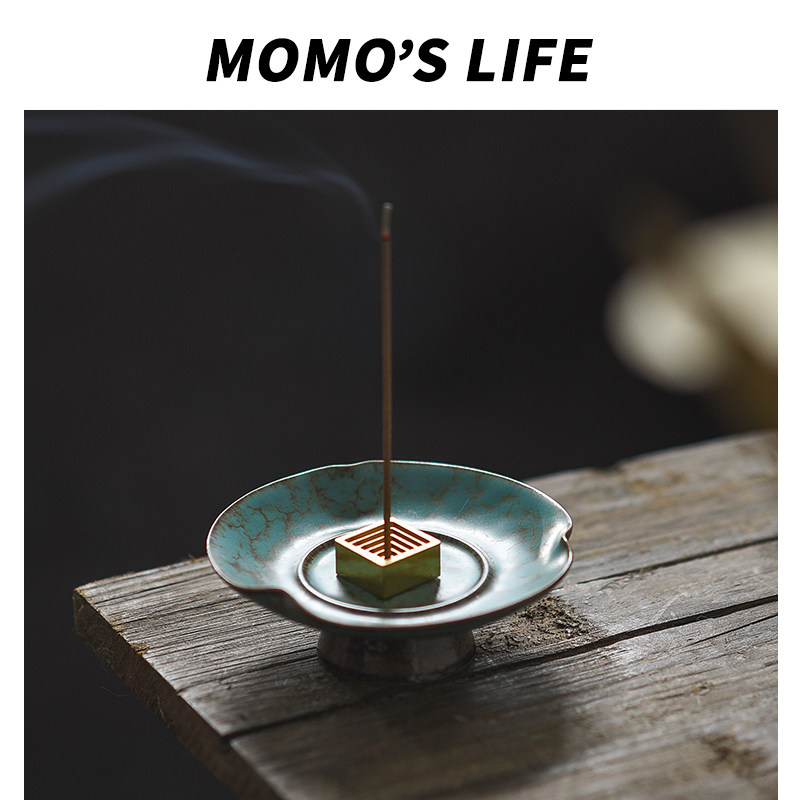 复古日式手工陶瓷香炉家用香插桌面线香底底托座创意香道摆件礼物,家居饰品,香托/香盘/香座/香插,淘宝优惠券,粉丝福利购,淘宝优惠卷