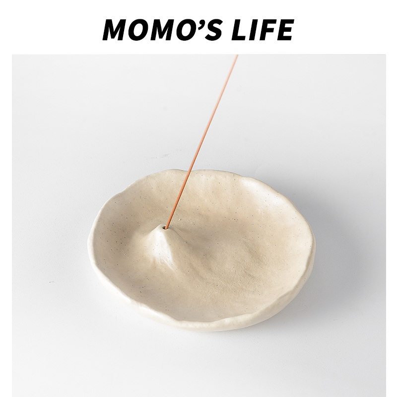 侘寂风线香香插家用复古香薰炉底座高级创意喷点檀香托盘中古摆件