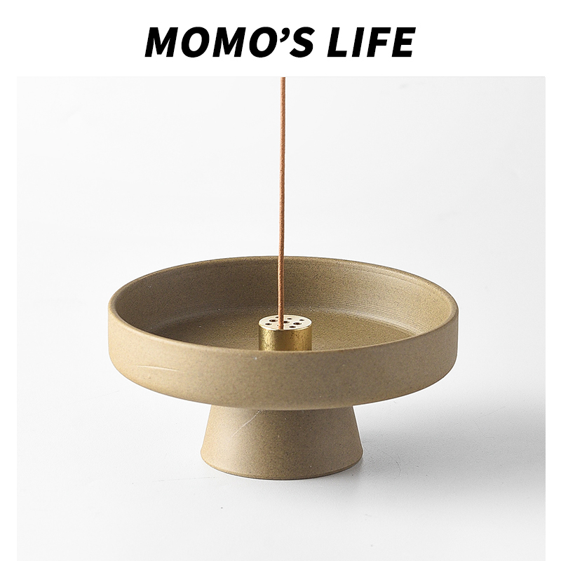 线香香托香盘复古日式室内摆件