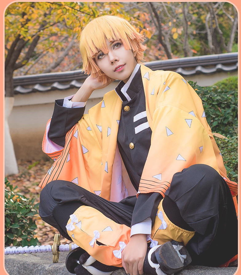 鬼灭之刃cos服灶门炭治郎祢豆子我妻善逸富冈义勇鬼杀队衣服全套