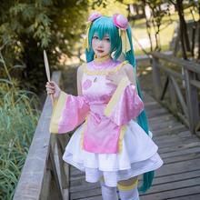 现货TAITO 初音未来 旗袍cos miku礼服cosplay服装全套可爱女