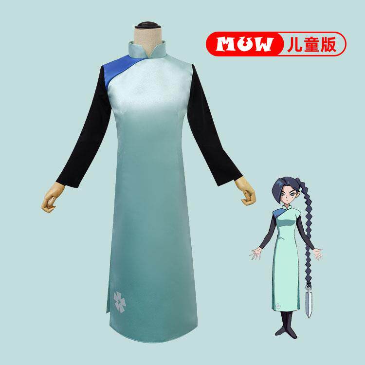 梅花十三cos衣服 儿童旗袍刺客伍六七小孩学生cosplay女表演出服
