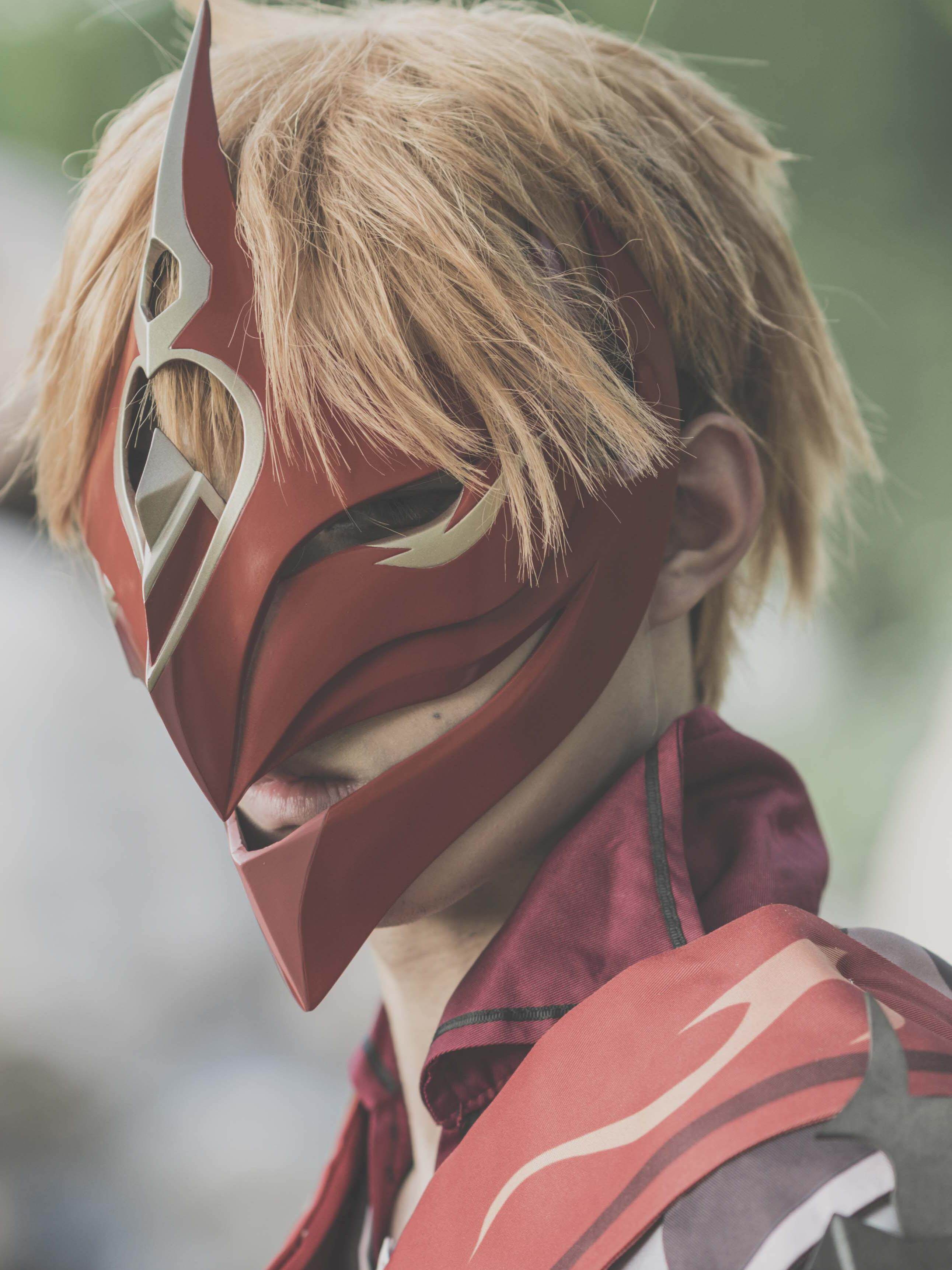 原神达达利亚公子阿贾克斯游戏cos头饰道具拍摄面具cosplay头盔