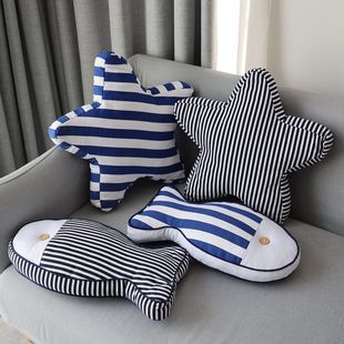 地中海风格抱枕带枕芯飘窗装饰沙发靠垫儿童创意样板房棉靠枕包邮