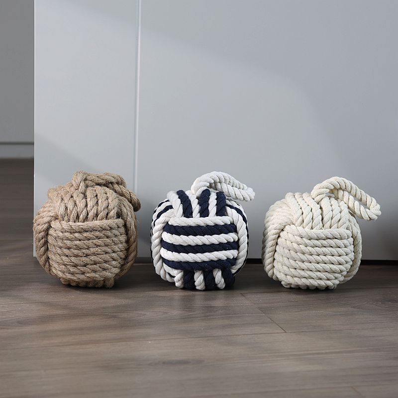 棉麻球手工门档防撞球时尚创意门挡餐厅酒吧餐厅门口家居装饰摆件