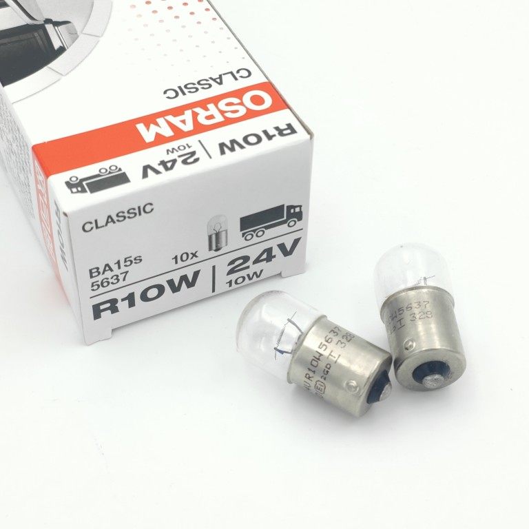 欧司朗货车灯泡R5W后示宽灯行车灯24V后尾灯R10W倒车灯指示灯小灯