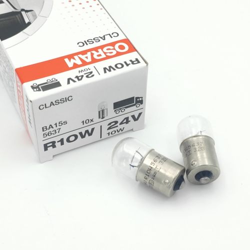 欧司朗货车灯泡R5W后示宽灯行车灯24V后尾灯R10W倒车灯指示灯小灯
