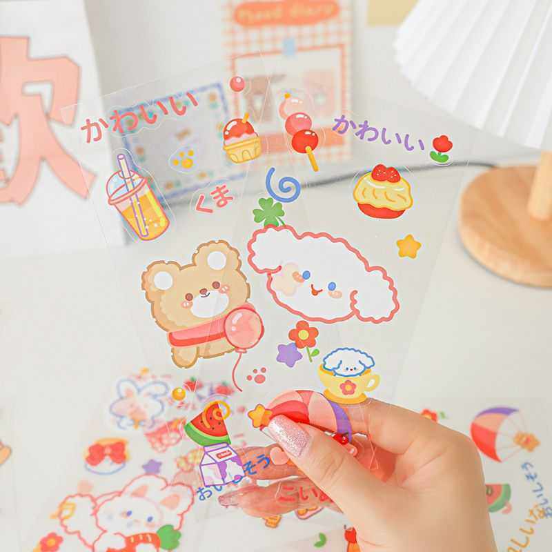 ins少女心可爱小兔手账贴纸草莓贴画手账本装饰素材PVC杯子贴纸,文具电教/文化用品/商务用品,贴纸/立体贴纸,淘宝优惠券,粉丝福利购,淘宝优惠卷