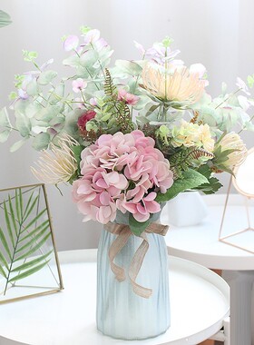 花瓶插花花艺套装仿真花假花装饰