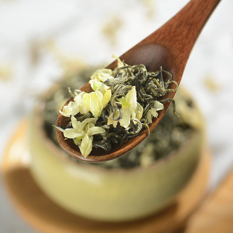 宫廷飘雪茉莉花茶2025新茶浓香特级四川花毛峰茶叶250g袋装散装茶