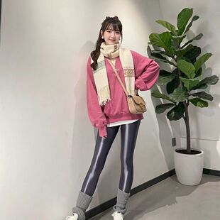 2026大码 外穿丝滑健美裤 瑜伽薄款 油亮弹力光泽夏紧身女外九分底裤