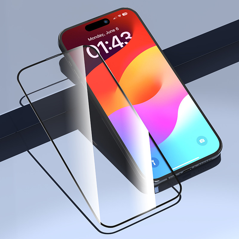 迪沃DEVIA天启16高清防尘防爆丝印钢化膜适用苹果iPhone16ProMax手机膜星动15Pro超凡防偷窥16plu