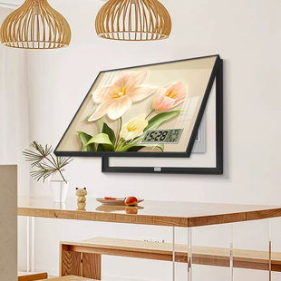 现代轻奢万年历电表箱装饰画遮挡开关盒配电箱挂画饭厅电闸箱壁画