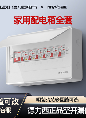 家用配电箱成套德力西2P63A空开32A漏电开关保护盒强电箱闸电表箱