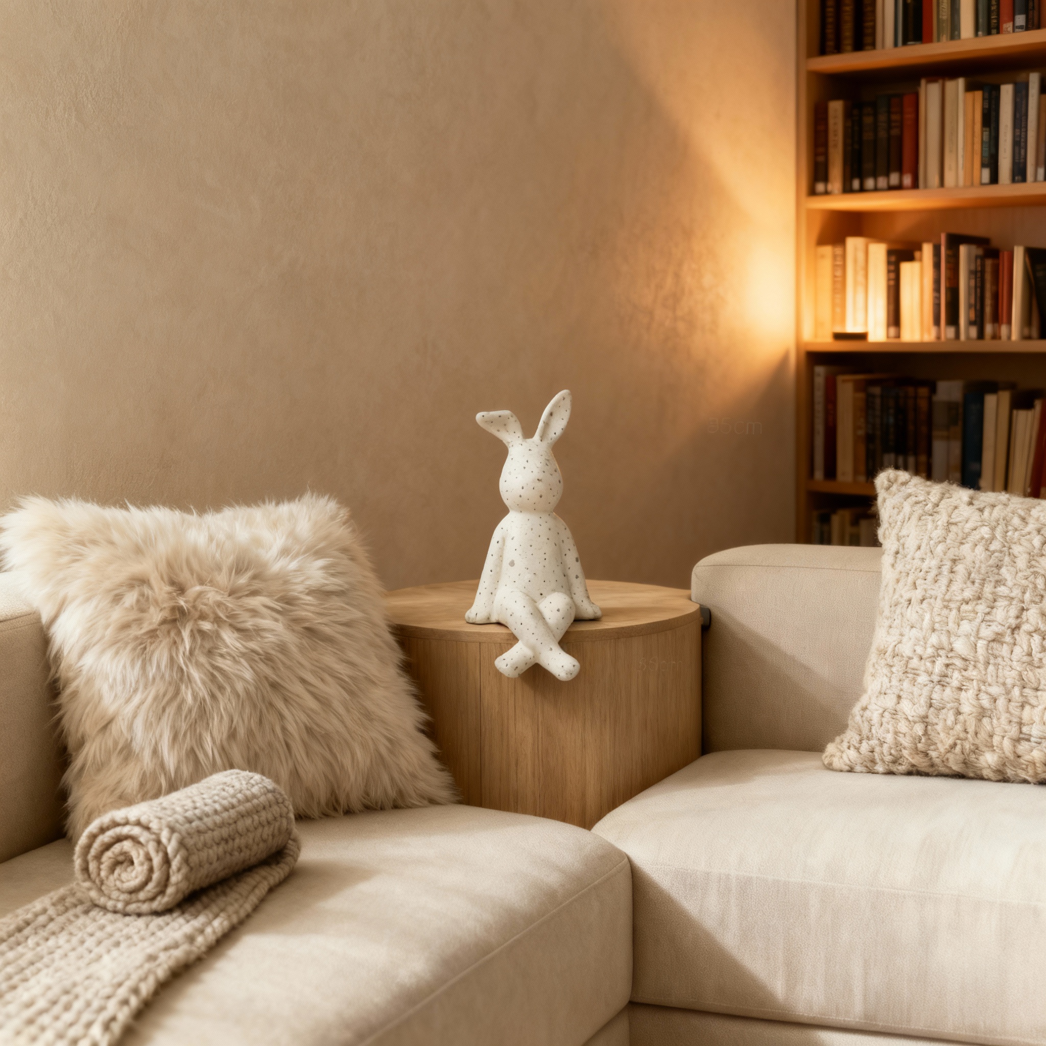 北欧简约兔子摆件陶瓷工艺品