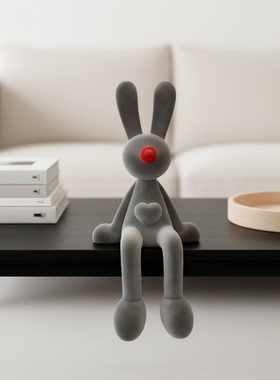 可爱兔子毛绒公仔摆件萌宠礼品