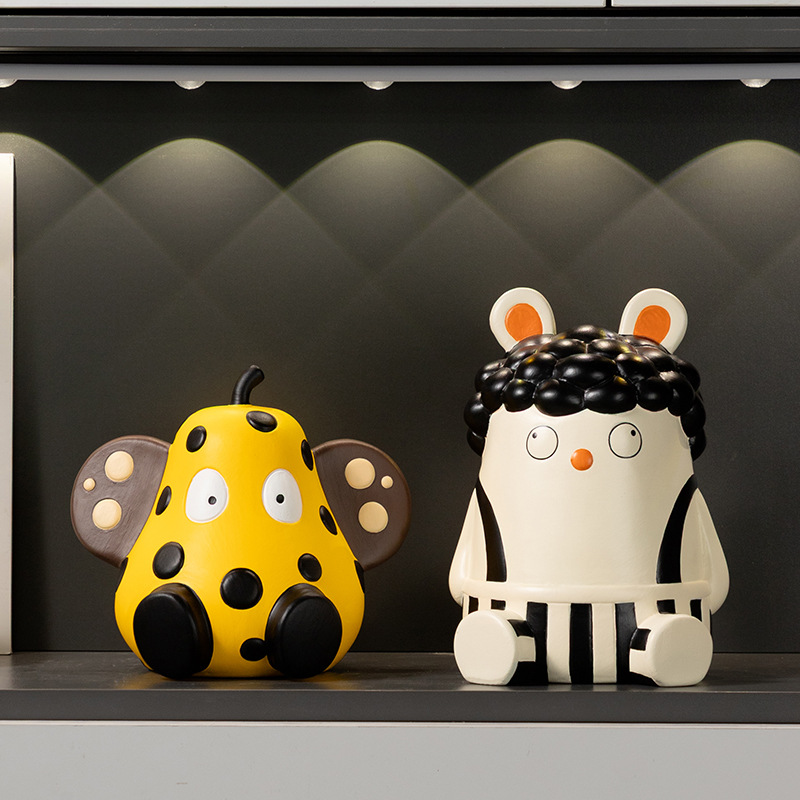 卡通动物造型装饰摆件