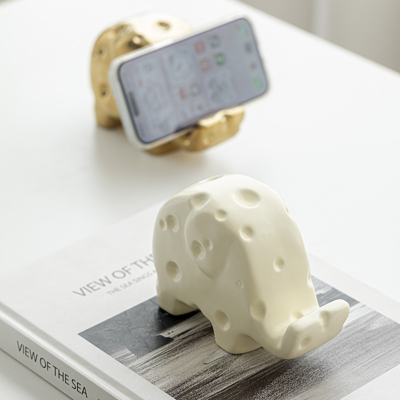 治愈大象支架ins风桌面摆件