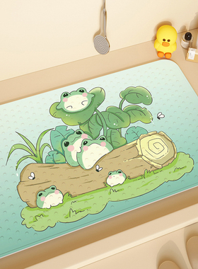 浴室防滑垫淋浴房家用防摔垫儿童孕妇洗澡按摩脚垫PVC免洗地垫子