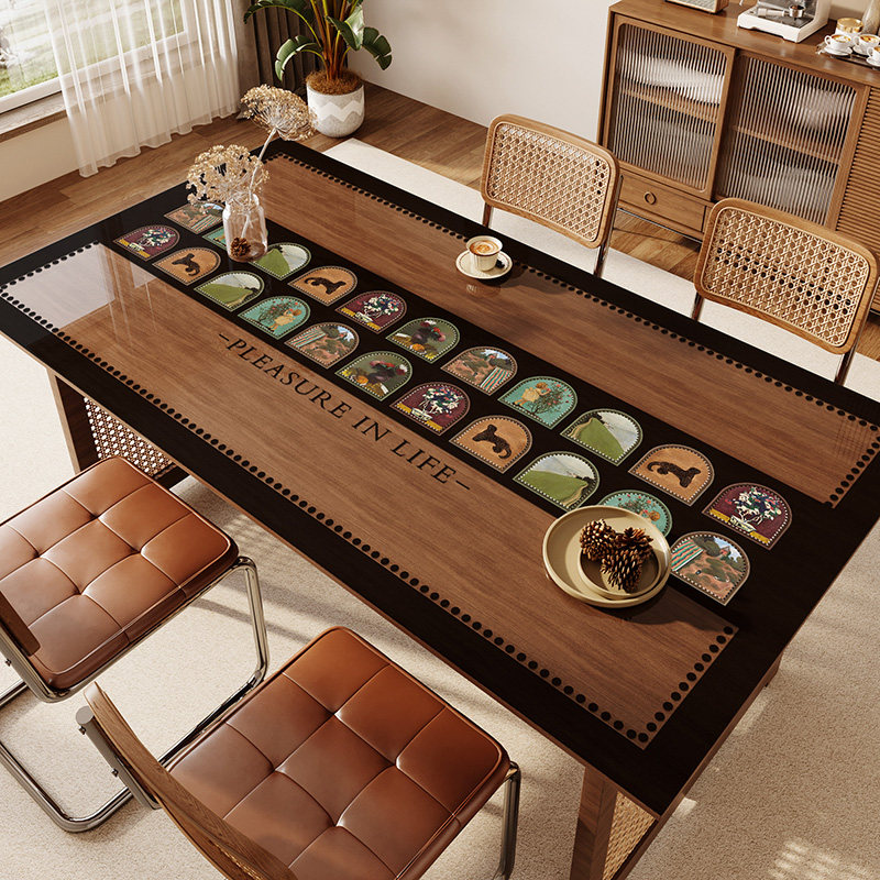 中古高级感pvc餐桌垫防水防油防烫桌布桌面半透明软玻璃茶几垫子,居家布艺,桌布,淘宝优惠券,粉丝福利购,淘宝优惠卷