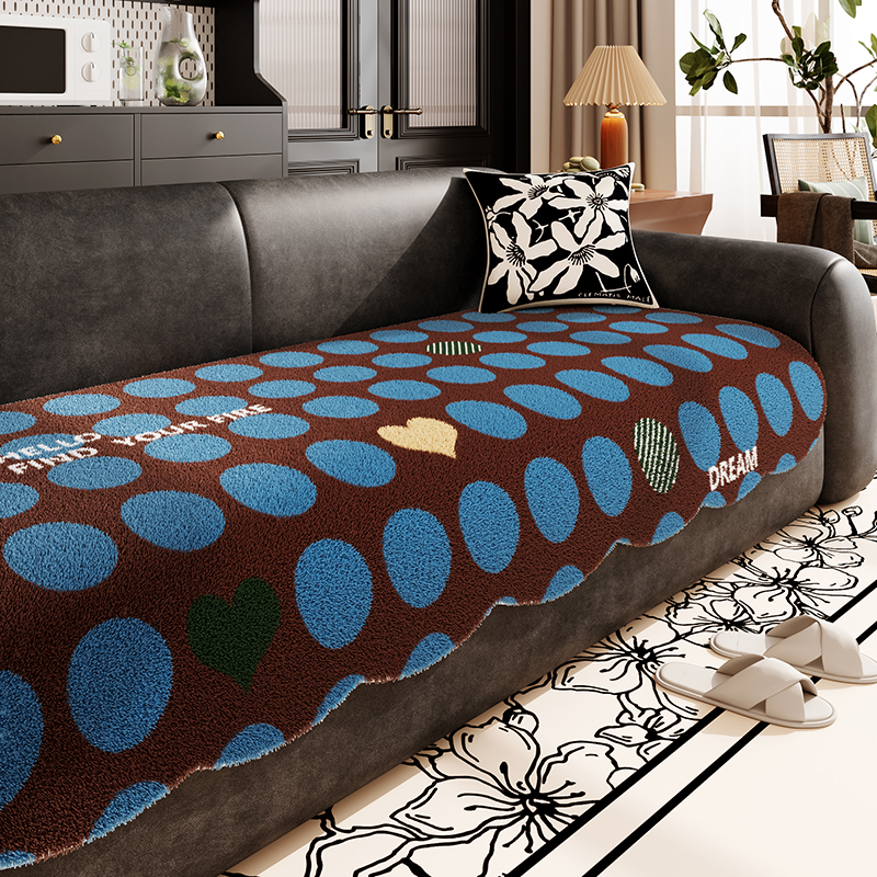 包豪斯中世纪风格加厚防滑沙发垫