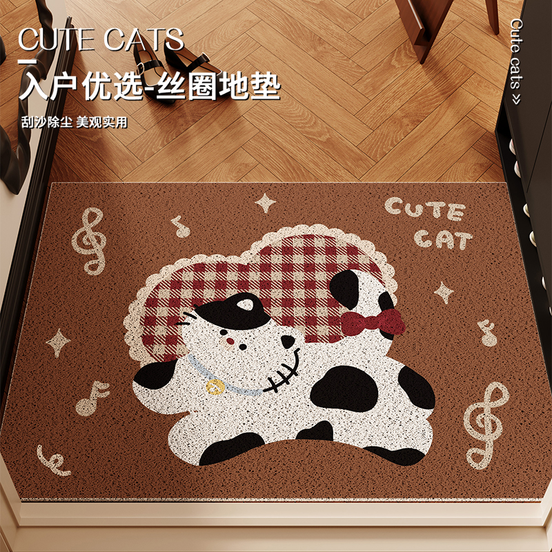卡通地垫入户门垫丝圈防滑脚垫子