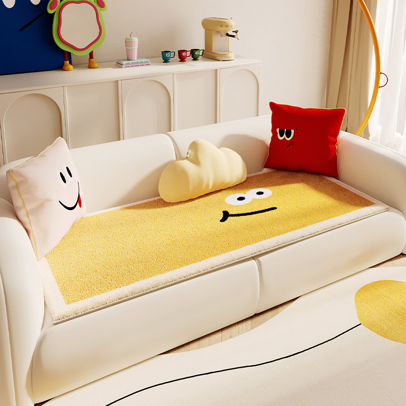 创意酷潮四季款真皮沙发专用坐垫子2026年新款毛绒套罩防滑沙发垫,居家布艺,沙发垫,淘宝优惠券,粉丝福利购,淘宝优惠卷