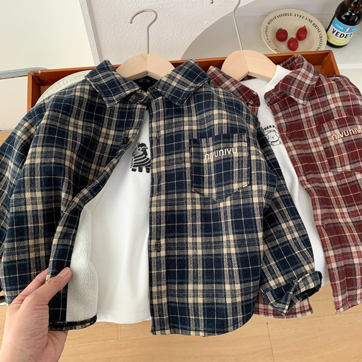 男孩加绒衬衫外套2025新款儿童秋冬内搭衬衣帅气男童时尚格子上衣,童装/婴儿装/亲子装,衬衫,淘宝优惠券,粉丝福利购,淘宝优惠卷