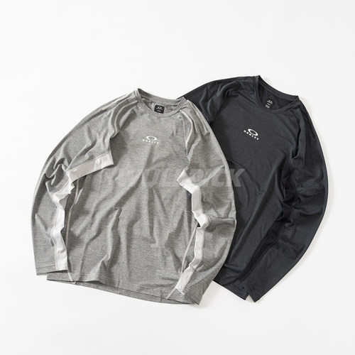 现货OAKLEY欧克利 O FIT RC LS TEE 吸湿透气速干机能运动长袖T恤